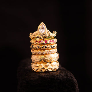 Stud Hoops 18K Gold