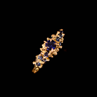 Lily bloom sapphire ring