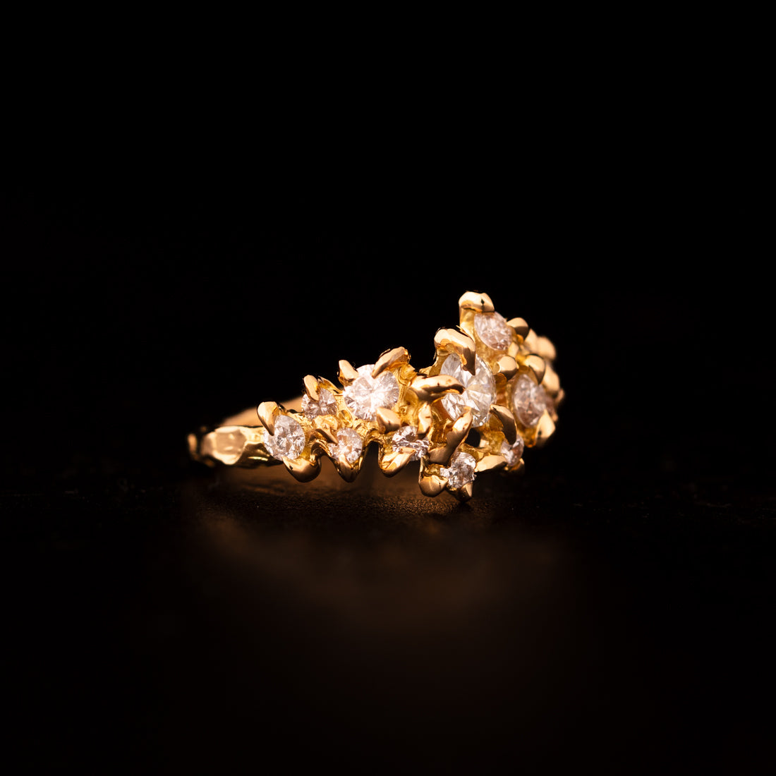 Solid 14k Gold Chi Omega Ring | mazi + zo sorority jewelry